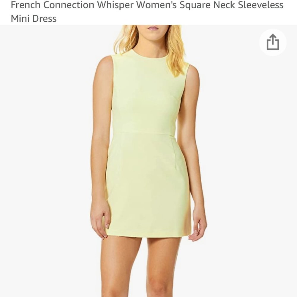 French Connection Yellow Mini Dress